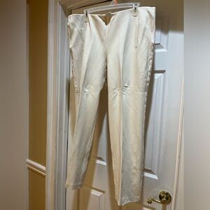 Winter White Ponte Slacks by Chicos